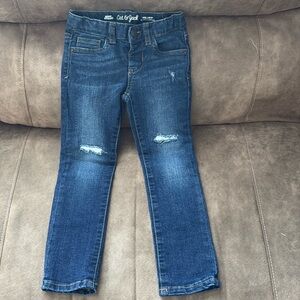 Skinny girls distressed jeans
